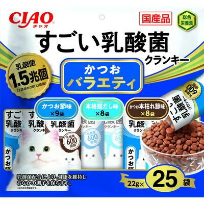 【いなばペットフード】ＣＩＡＯ　すごい乳酸菌クランキー　かつお節バラエテ･･･