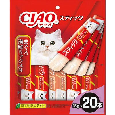 【いなばペットフード】ＣＩＡＯ　スティック　まぐろ　海鮮ミックス味　１５ｇ×２０本入 ☆ペット用品 ※お取り寄せ商品【賞味期限：3ヵ月以上】 商品画像1：メディストック　カーゴ店