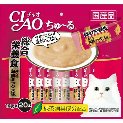 【いなばペットフード】ＣＩＡＯ　ちゅ～る　総合栄養食　まぐろ　海鮮ミックス味　１４ｇ×２０本 ☆ペット用品 ※お取り寄せ商品【賞味期限：3ヵ月以上】 商品画像1：メディストック　カーゴ店