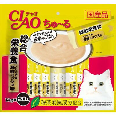 【いなばペットフード】ＣＩＡＯ　ちゅ～る　総合栄養食　とりささみ　海鮮ミ･･･