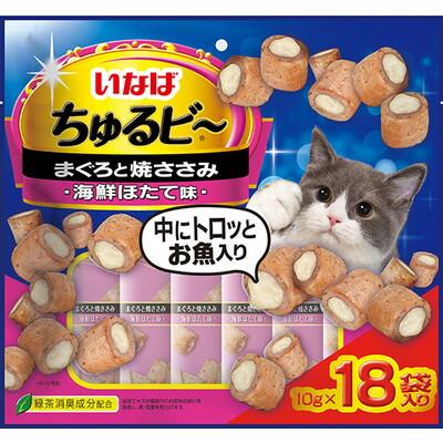 【いなばペットフード】いなば　ちゅるビ～　まぐろと焼ささみほたて味　１０･･･