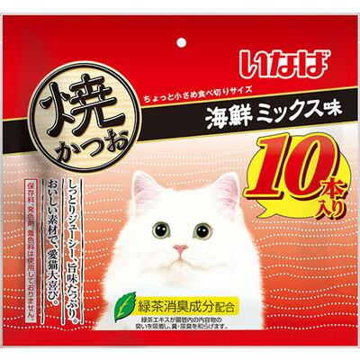 【いなばペットフード】いなば　焼かつお　海鮮ミックス味　１０本 ☆ペット用品 ※お取り寄せ商品【賞味期限：3ヵ月以上】 商品画像1：メディストック　カーゴ店