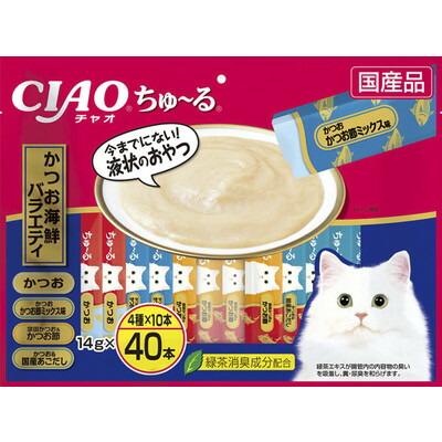 【いなばペットフード】ＣＩＡＯ　ちゅ～る　かつお海鮮バラエティ　１４ｇ×･･･