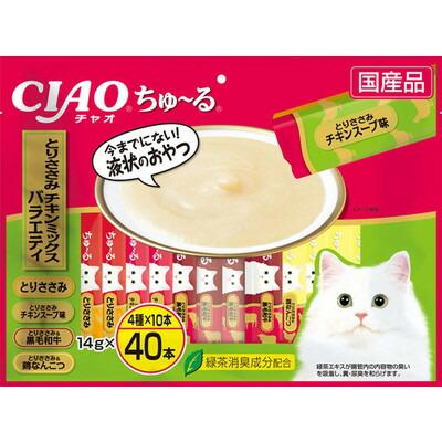 【いなばペットフード】ＣＩＡＯ　ちゅ～る　とりささみ・チキンミックスバラ･･･