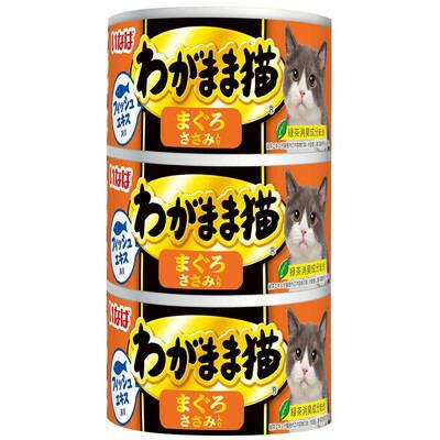 【いなばペットフード】いなば　わがまま猫　まぐろ　ささみ入り　１４０ｇ×･･･