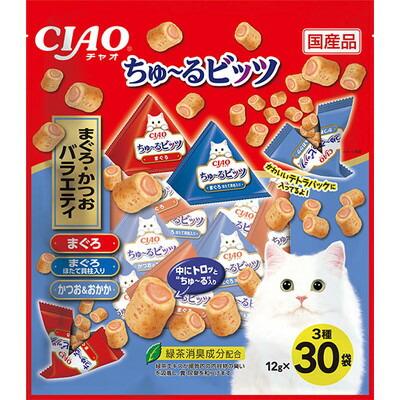 【いなばペットフード】ＣＩＡＯ　ちゅ～るビッツ　まぐろ・かつおバラエティ･･･