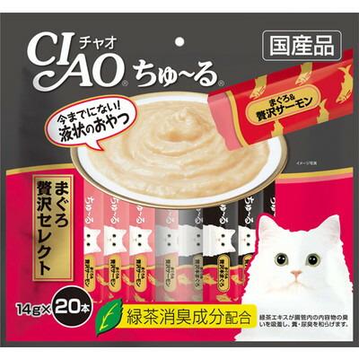 【いなばペットフード】ＣＩＡＯ　ちゅ～る　まぐろ　贅沢セレクト　１４ｇ×２０本 ☆ペット用品 ※お取り寄せ商品【賞味期限：3ヵ月以上】 商品画像1：メディストック　カーゴ店