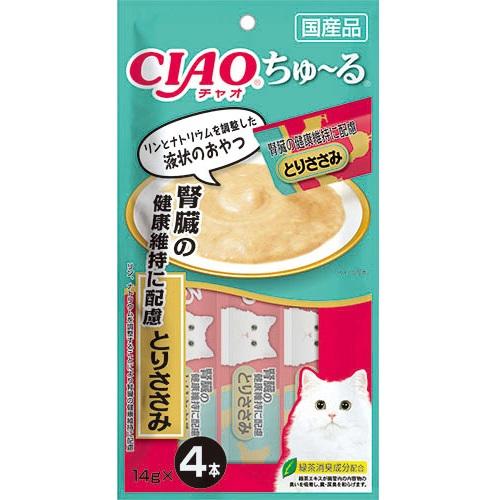 【いなばペットフード】CIAO ちゅ～る 腎臓の健康維持に配慮 とりささみ　14g･･･