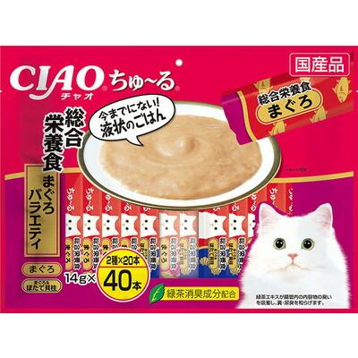 【いなばペットフード】ＣＩＡＯ　ちゅ～る　総合栄養食　まぐろバラエティ　･･･