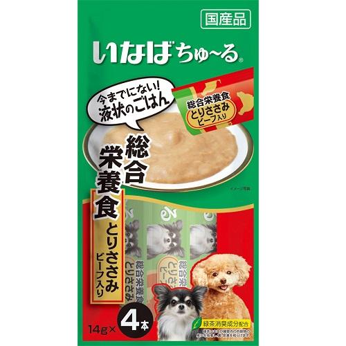 【いなばペットフード】いなば ちゅ～る 総合栄養食 とりささみ ビーフ入り　･･･