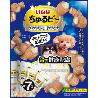 【いなばペットフード】いなば　ちゅるビ～　ささみと焼ささみ　骨の健康に配慮　１０ｇ×７袋 ☆ペット用品 ※お取り寄せ商品【賞味期限：3ヵ月以上】 商品画像1：メディストック　カーゴ店