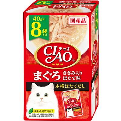 【いなばペットフード】ＣＩＡＯ　パウチ　まぐろ　ささみ入り　ほたて味　４･･･