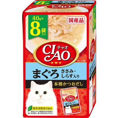 【いなばペットフード】ＣＩＡＯ　パウチ　まぐろ　ささみ・しらす入り　４０ｇ×８袋 ☆ペット用品 ※お取り寄せ商品【賞味期限：3ヵ月以上】 商品画像1：メディストック　カーゴ店