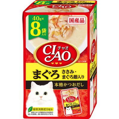 【いなばペットフード】ＣＩＡＯ　パウチ　まぐろ　ささみ・まぐろ節入り　４･･･