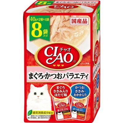 【いなばペットフード】ＣＩＡＯ　パウチ　まぐろ・かつおバラエティ　４０ｇ･･･