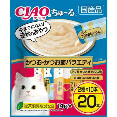 【いなばペットフード】ＣＩＡＯ　ちゅ～る　かつお・かつお節バラエティ　１４ｇ×２０本 ☆ペット用品 ※お取り寄せ商品【賞味期限：3ヵ月以上】 商品画像1：メディストック　カーゴ店