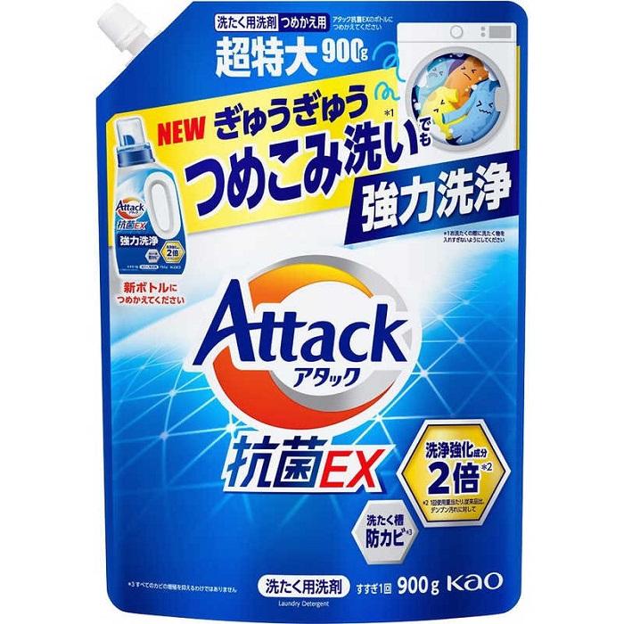 【花王】アタック抗菌EX 詰替用 900g ※お取り寄せ商品