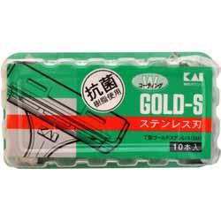 【貝印】Ｔ型ゴールドステンレスＳＭ　１０本入 ※お取り寄せ商品