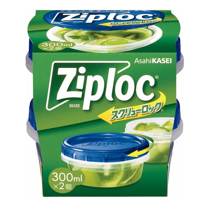 【旭化成】ジップロック スクリューロック 300ml×2個入 ※お取り寄せ商品 商品画像2：メディストック　カーゴ店