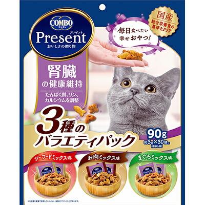 【日本ペットフード】コンボ プレゼント キャット おやつ 腎臓の健康維持 3種･･･