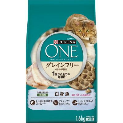 【ネスレ日本】ピュリナワンキャット　１歳から全ての年齢に　グレインフリー　白身魚　１．６ｋｇ ☆ペット用品 ※お取り寄せ商品【賞味期限：3ヵ月以上】 商品画像1：メディストック　カーゴ店