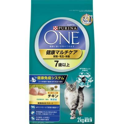 【ネスレ日本】ピュリナワンキャット　健康マルチケア　７歳以上　チキン　２･･･