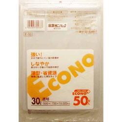 【日本サニパック】エコノプラス　ポリ袋　３０Ｌ　透明　５０枚入　Ｅ－３３･･･