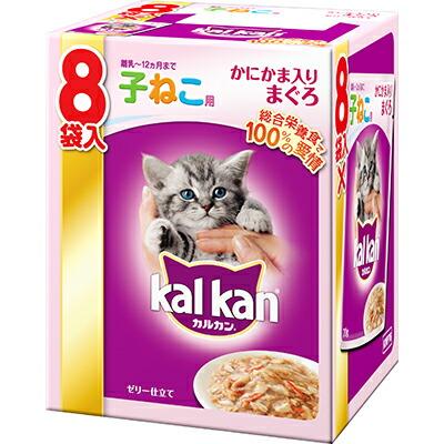 【マースジャパンリミテッド】カルカン パウチ 12ヶ月までの子ねこ用 かにかま入りまぐろ 70g×8袋入 ☆ペット用品 ※お取り寄せ商品【賞味期限:3ヵ月以上】 商品画像1：メディストック　カーゴ店