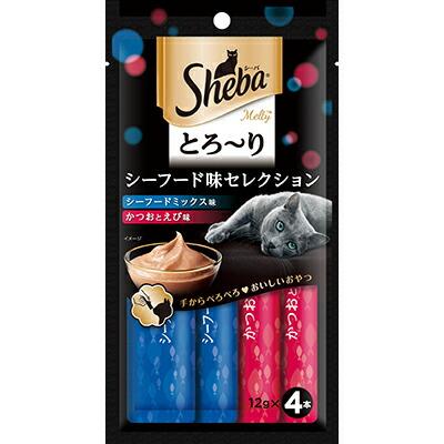 【マースジャパンリミテッド】シーバ とろ～り メルティ シーフード味セレクション 48g(12g×4P) ☆ペット用品 ※お取り寄せ商品【賞味期限:3ヵ月以上】 商品画像1：メディストック　カーゴ店