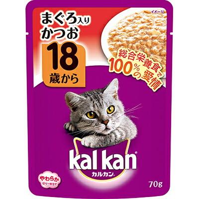 【マースジャパンリミテッド】カルカン パウチ 18歳から まぐろ入りかつお 70g ☆ペット用品 ※お取り寄せ商品【賞味期限:3ヵ月以上】 商品画像1：メディストック　カーゴ店