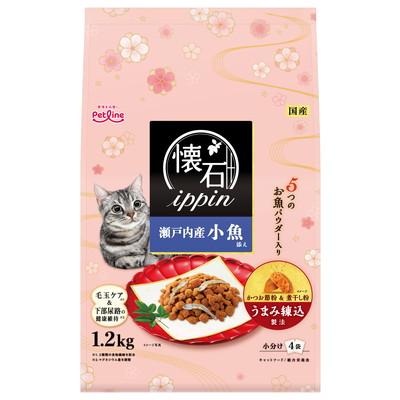 【ペットライン】懐石ｉｐｐｉｎ　瀬戸内産小魚添え　１．２ｋｇ ☆ペット用品 ※お取り寄せ商品【賞味期限：3ヵ月以上】 商品画像1：メディストック　カーゴ店