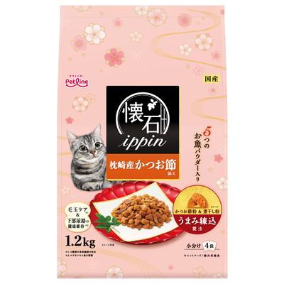 【ペットライン】懐石ｉｐｐｉｎ　枕崎産かつお節添え　１．２ｋｇ ☆ペット･･･