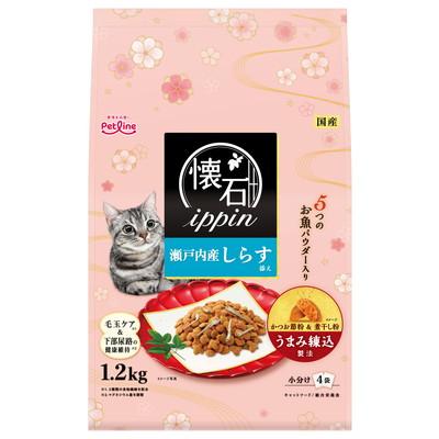 【ペットライン】懐石ｉｐｐｉｎ　瀬戸内産しらす添え　１．２ｋｇ ☆ペット用品 ※お取り寄せ商品【賞味期限：3ヵ月以上】 商品画像1：メディストック　カーゴ店