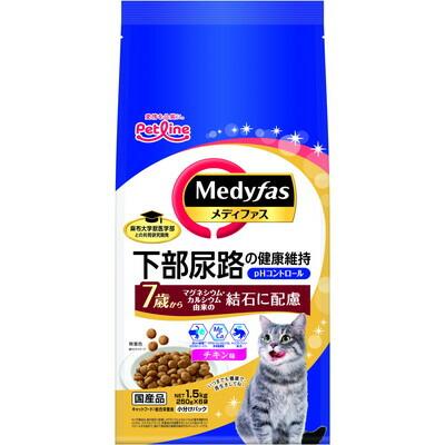 【ペットライン】メディファス　７歳から　チキン味　１．５ｋｇ（２５０ｇ×６） ☆ペット用品 ※お取り寄せ商品【賞味期限：3ヵ月以上】 商品画像1：メディストック　カーゴ店