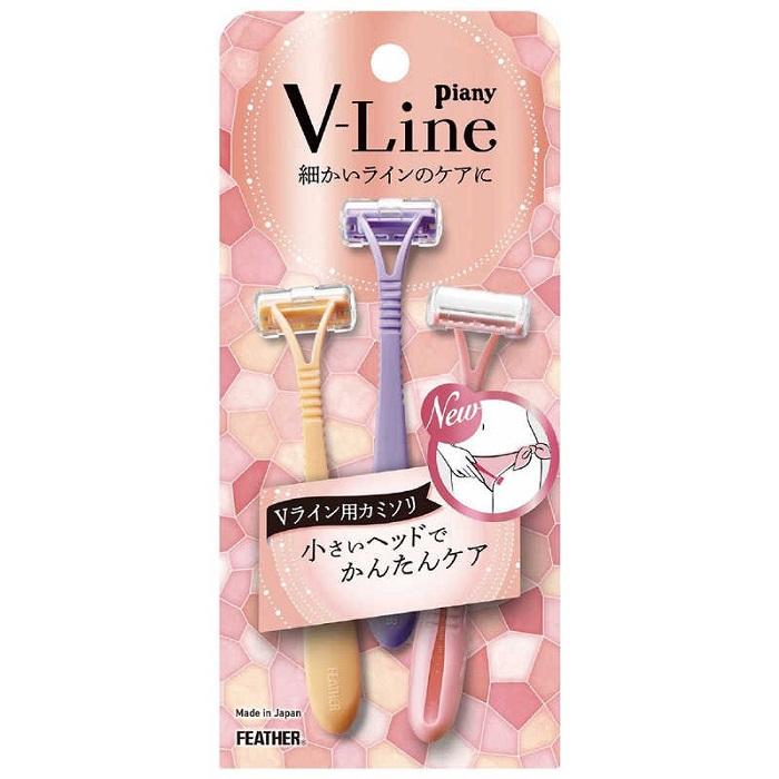 【フェザー安全剃刀】ピアニィVL Vライン用 3本入 ※お取り寄せ商品