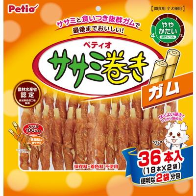 【ペティオ】ササミ巻き　ガム　３６本入 ☆ペット用品 ※お取り寄せ商品【賞･･･