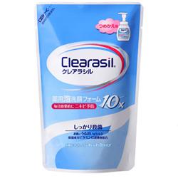 【clearasil】クレアラシル　薬用泡洗顔フォーム１０ つめかえ用　(180ml) ※･･･