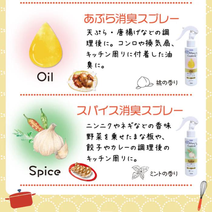 【UYEKI(ウエキ)】アフタークッキング あぶら消臭スプレー　120mL 商品画像6：メディストック　カーゴ店
