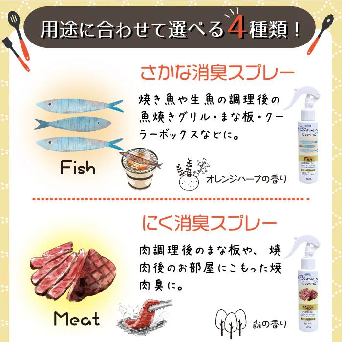 【UYEKI(ウエキ)】アフタークッキング スパイス消臭スプレー　120mL 商品画像5：メディストック　カーゴ店