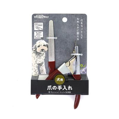 【ドギーマンハヤシ】Ｎａｔｕｒａｌ　Ｓｔｙｌｅ　ｆｏｒＤｏｇ　爪切り＆ヤスリセット　１個 ☆ペット用品 ※お取り寄せ商品 商品画像1：メディストック　カーゴ店