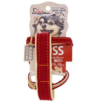 【ドギーマンハヤシ】Ｄｏｇｇｙ’ｓ　Ｔａｉｌｏｒ　ドッグハーネス　ＳＳ　スエードスタイル　レッド　１個 ☆ペット用品 ※お取り寄せ商品 商品画像1：メディストック　カーゴ店