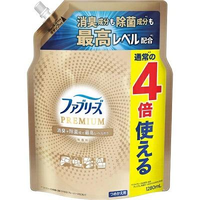 【P&G】ファブリーズプレミアム W除菌+消臭スプレー 無香料 つめかえ用 通常･･･