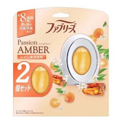 【P&G】ファブリーズ W消臭 トイレ用消臭剤 パッションアンバー 6.3mL×2個パック 商品画像1：メディストック　カーゴ店