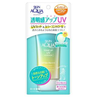 ロート製薬】スキンアクア トーンアップＵＶエッセンス ミントグリーン