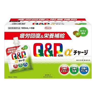 【興和】キューピーコーワαチャージ キウイ風味 100ml×6袋 ※指定医薬部外･･･