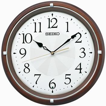 セイコー【SEIKO】電波掛け時計 スタンダードモデル 濃茶木地 電波自動受信機･･･