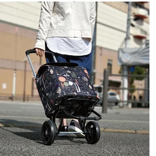 平野【平野鞄】25L ヴァレンチノヴィスカーニ 保冷 保温 ショッピングカート（黒/黒）★【15161-06】 商品画像7：SAKURA MOMO