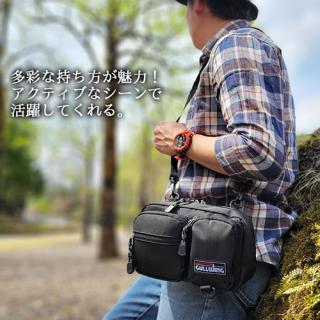 BRIEFING カーキ ドラムバッグ 小型 2way ◇手作りバッグ◇オムバッグ/2wayショルダーバッグ【カーキ