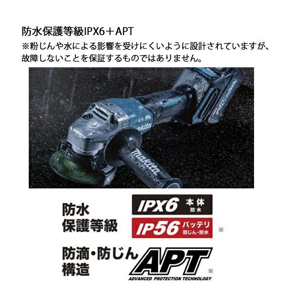 マキタ 40Vmax 充電式ディスクグラインダ 125mm 本体のみ GA020GZ 商品画像12：ニッチ・リッチ・キャッチKaago店