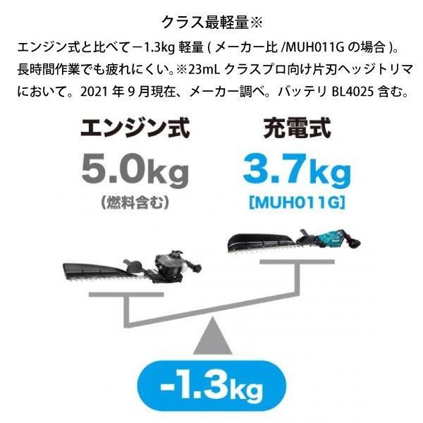 マキタ 40Vmax 充電式ヘッジトリマ 850mm バッテリー・充電器付き MUH012GRDX 商品画像6：ニッチ・リッチ・キャッチKaago店